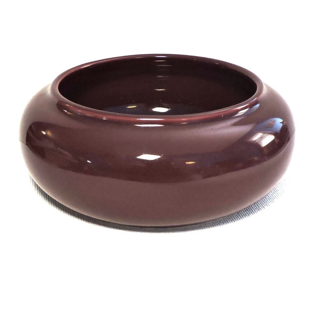 Vintage Framecraft Small Bowl Made In UK For Nuts Smalls Deep Burgandy Color MCM